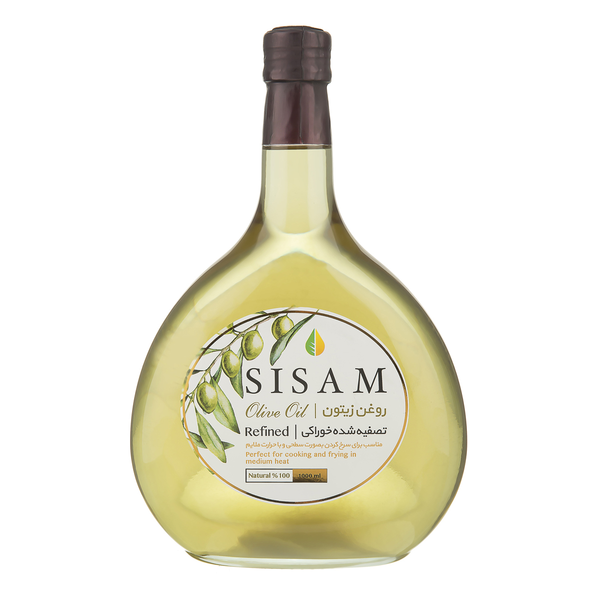 روغن زیتون تصفیه شده خوراکی 1000 میلی لیتری سی‌سام