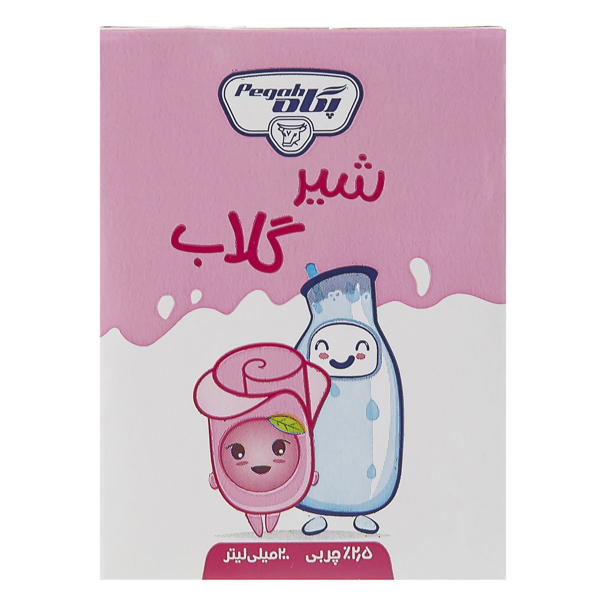 شیر گلاب 200 میلی لیتری پگاه