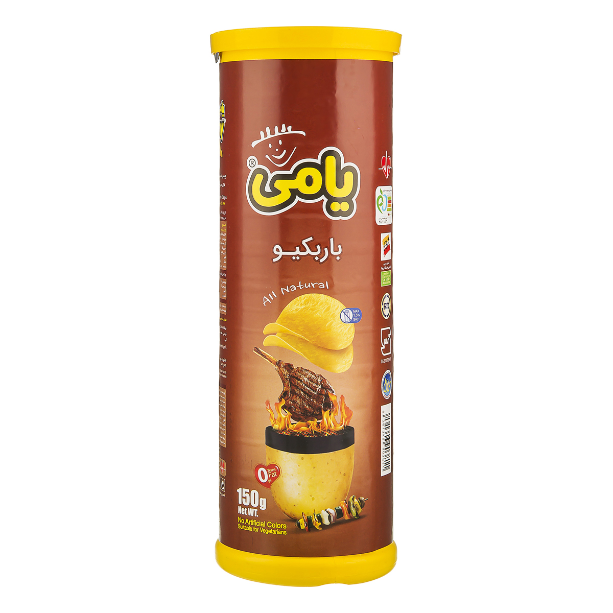 چیپس باربیکیو 150 گرمی یامی