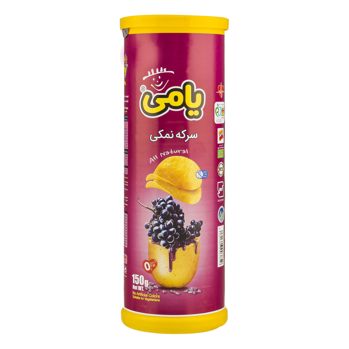 چیپس سرکه نمکی 150 گرمی یامی