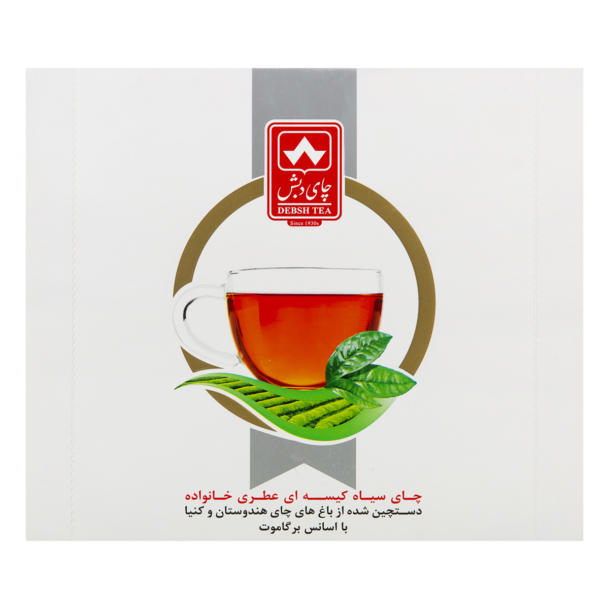 چای سیاه کیسه ای عطری خانواده 100 عددی دبش