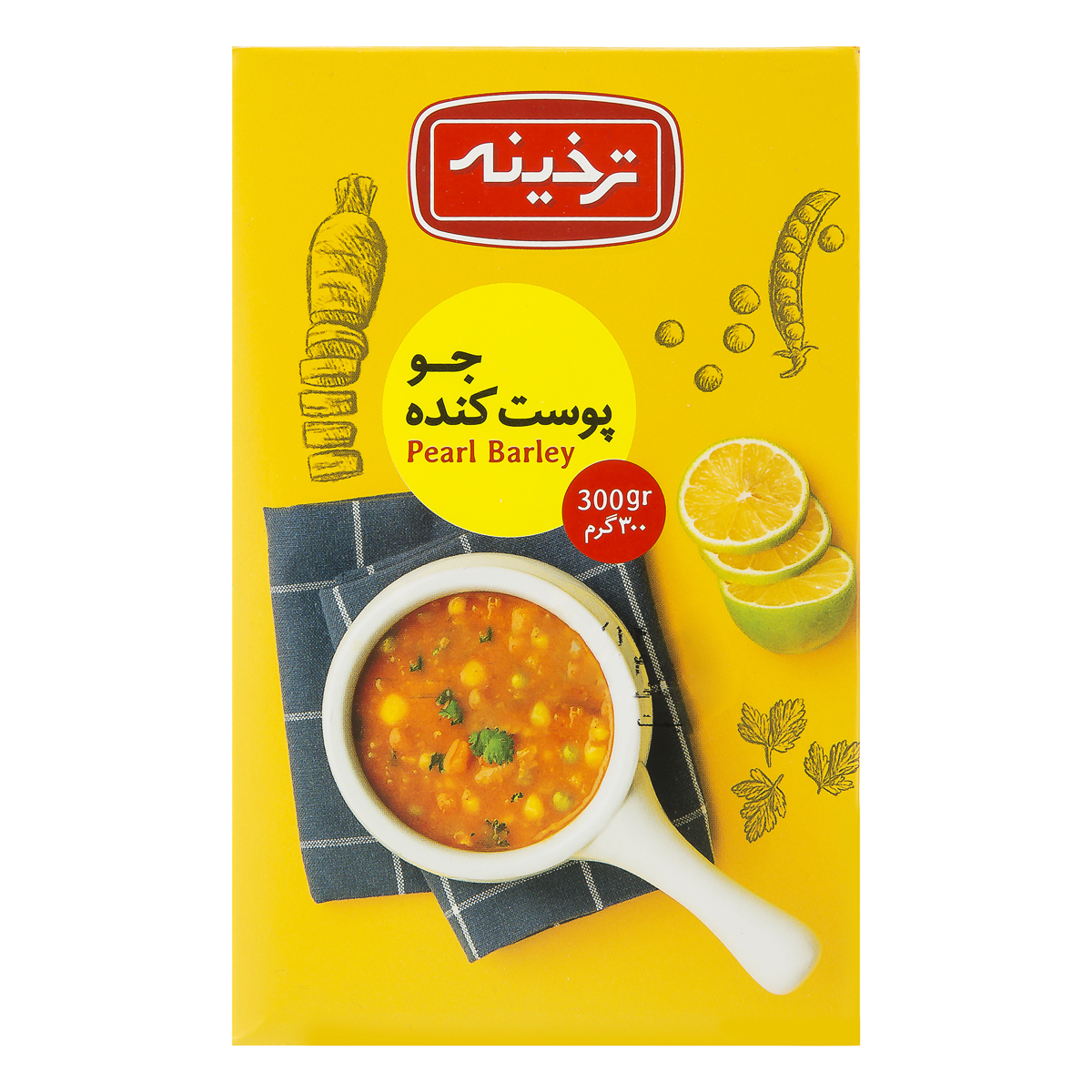 جو پوست کنده 300 گرمی ترخینه