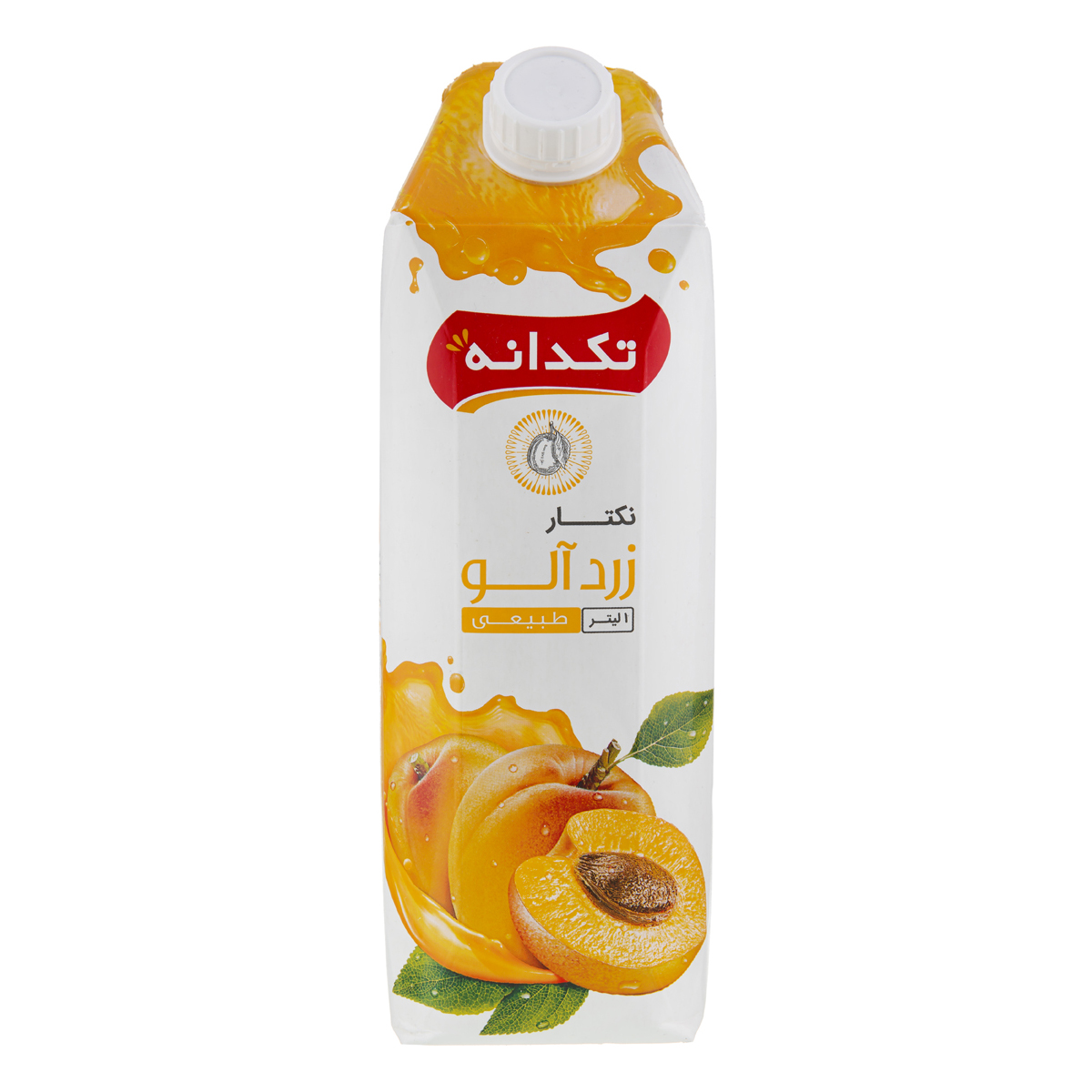 آب زردآلو 1 لیتری تکدانه