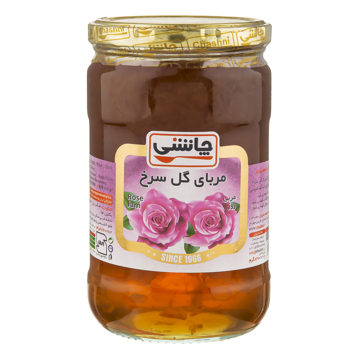 مربا گل سرخ 820 گرمی چاشنی