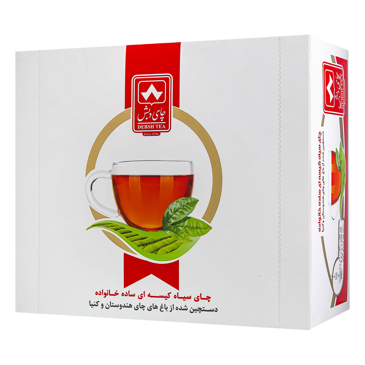 چای سیاه کیسه ای ساده خانواده 100 عددی دبش