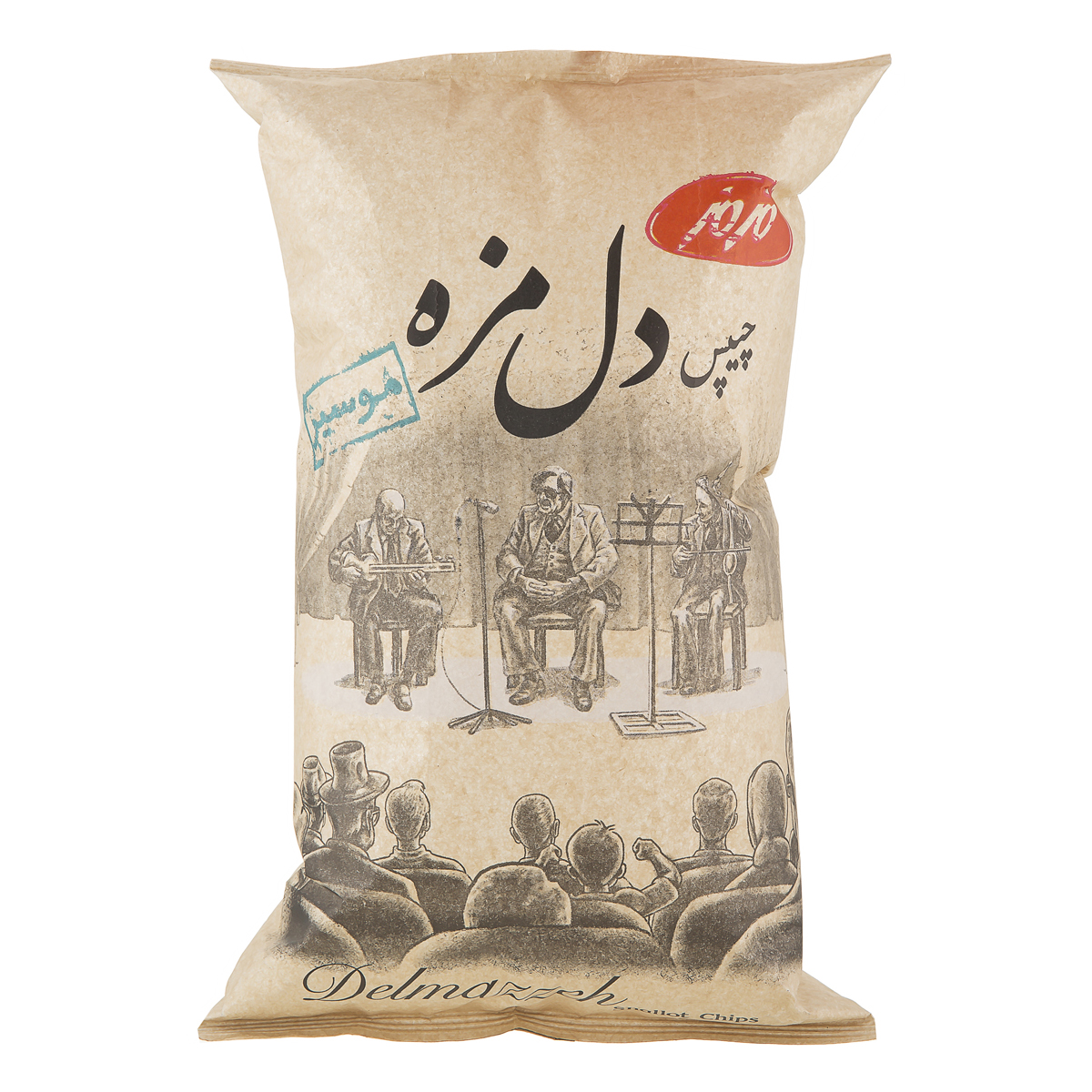 چیپس دل مزه موسیر 180 گرمی مزمز