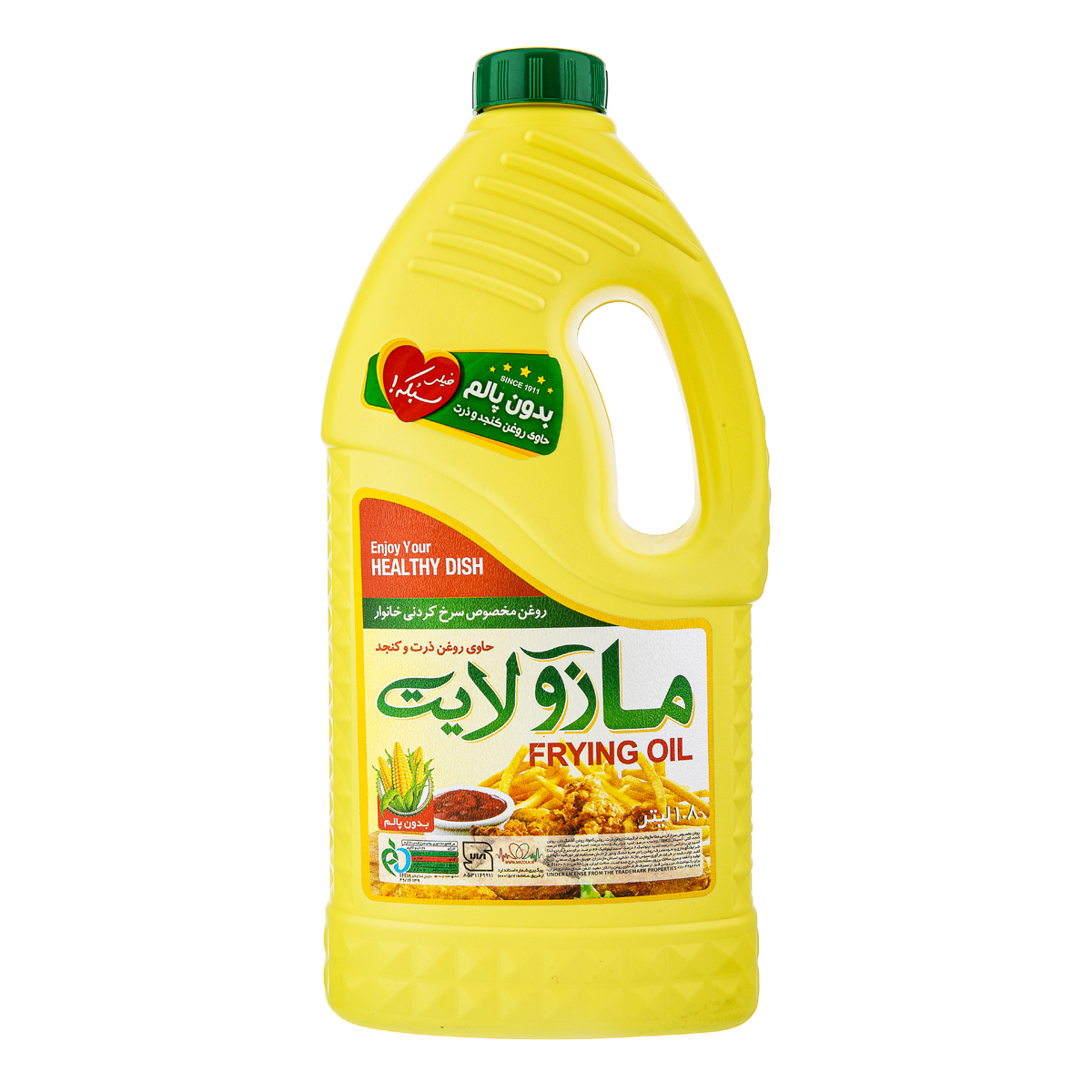 روغن سرخ کردنی (ذرت و کنجد) 1800 میلی لیتری مازولایت