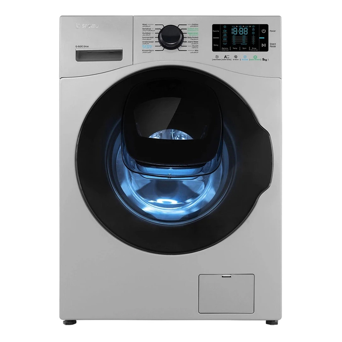 ماشین لباسشویی سیلور 9 کیلویی مدل SWM-F92S اسنوا