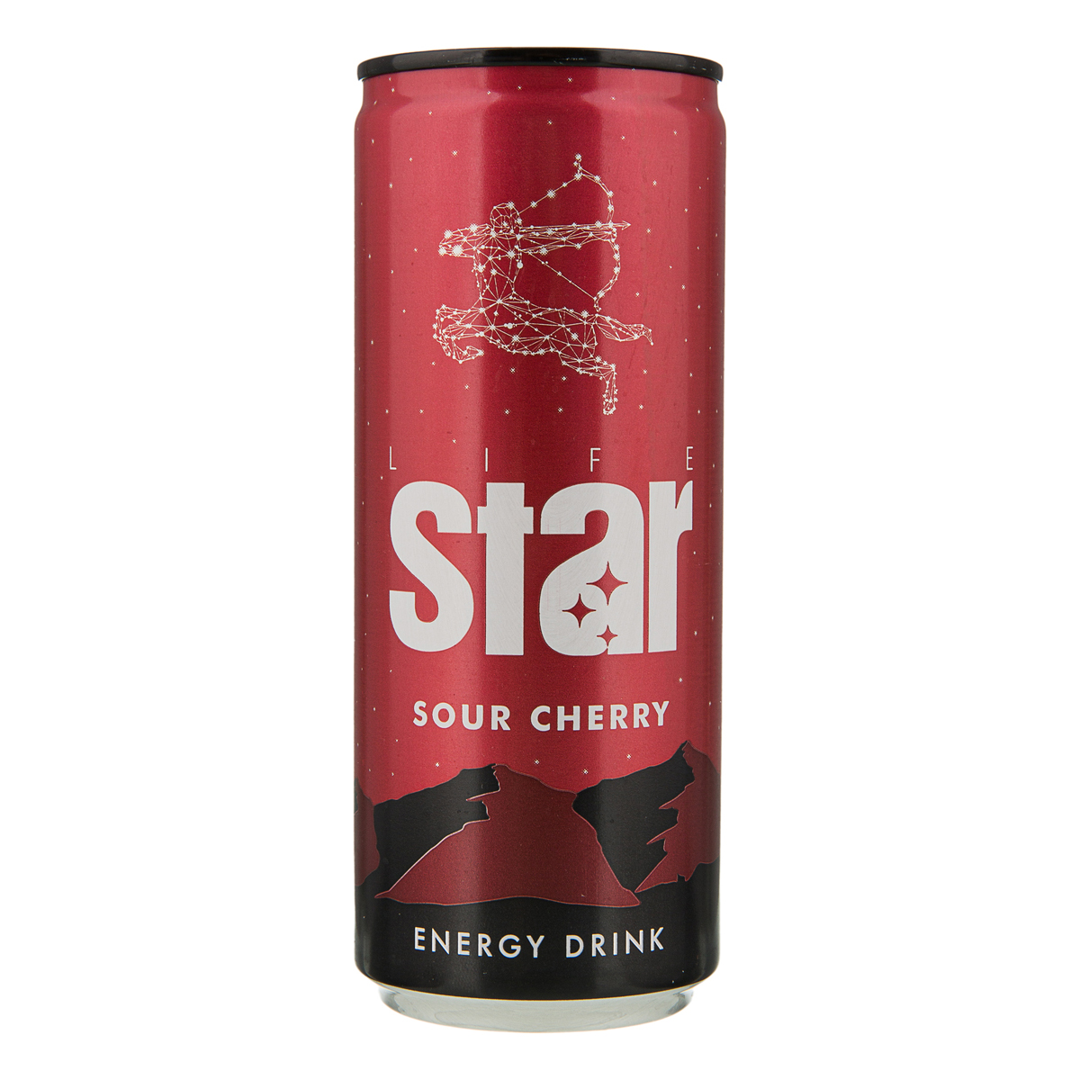 نوشابه انرژی زا گازدار با طعم آلبالو 250 میلی لیتری استار