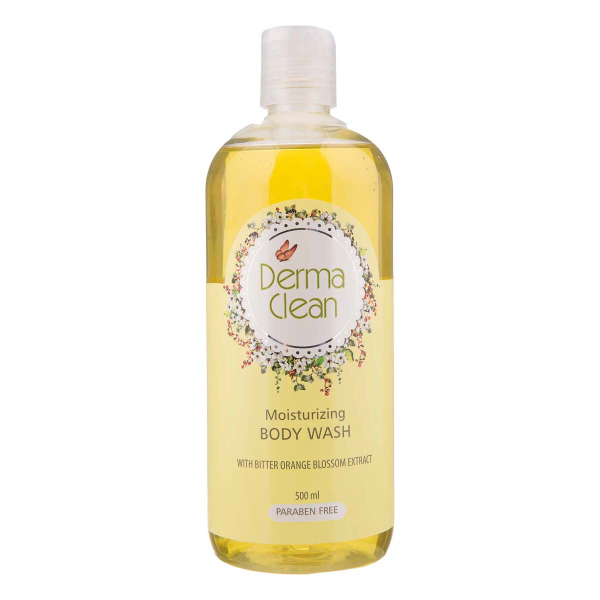 شامپو بدن مرطوب کننده و نرم کننده حاوی عصاره شکوفه بهار نارنج 500 میلی لیتری درماکلین شامپو بدن مرطوب کننده و نرم کننده حاوی عصاره شکوفه بهار نارنج 500 میلی لیتری درماکلین