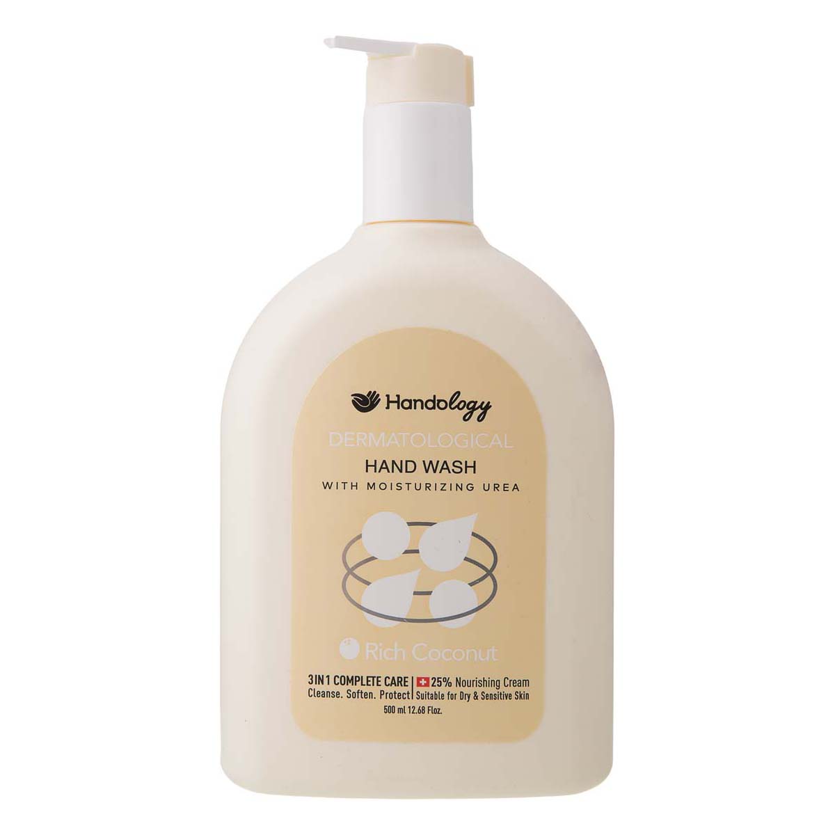 مایع دستشویی کرمی حاوی اوره و لاکتیک اسید كوكونات 500 میلی لیتری هندولوژی مایع دستشویی کرمی حاوی اوره و لاکتیک اسید كوكونات 500 میلی لیتری هندولوژی