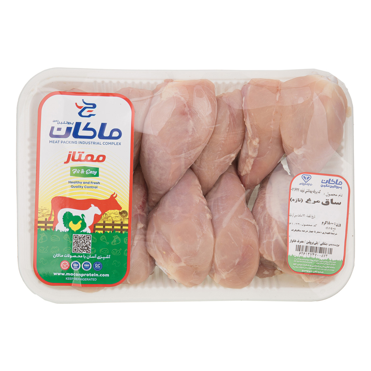 ساق مرغ 1800 گرمی ماکان پروتئین تکین