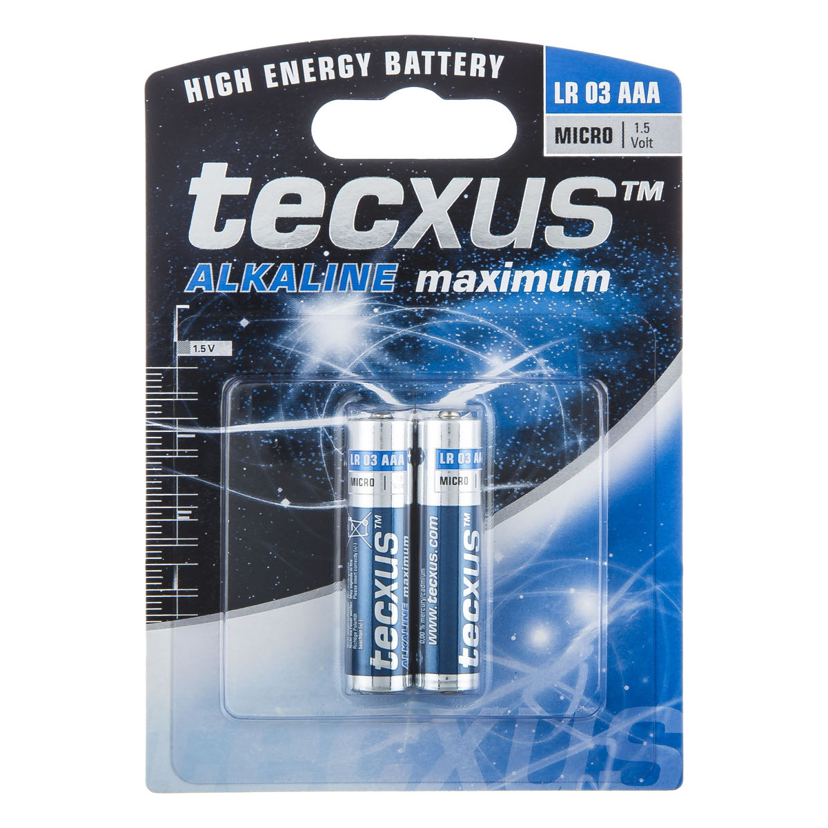 باتری نیم قلمی Alkaline Maximum دو عددی تکساس