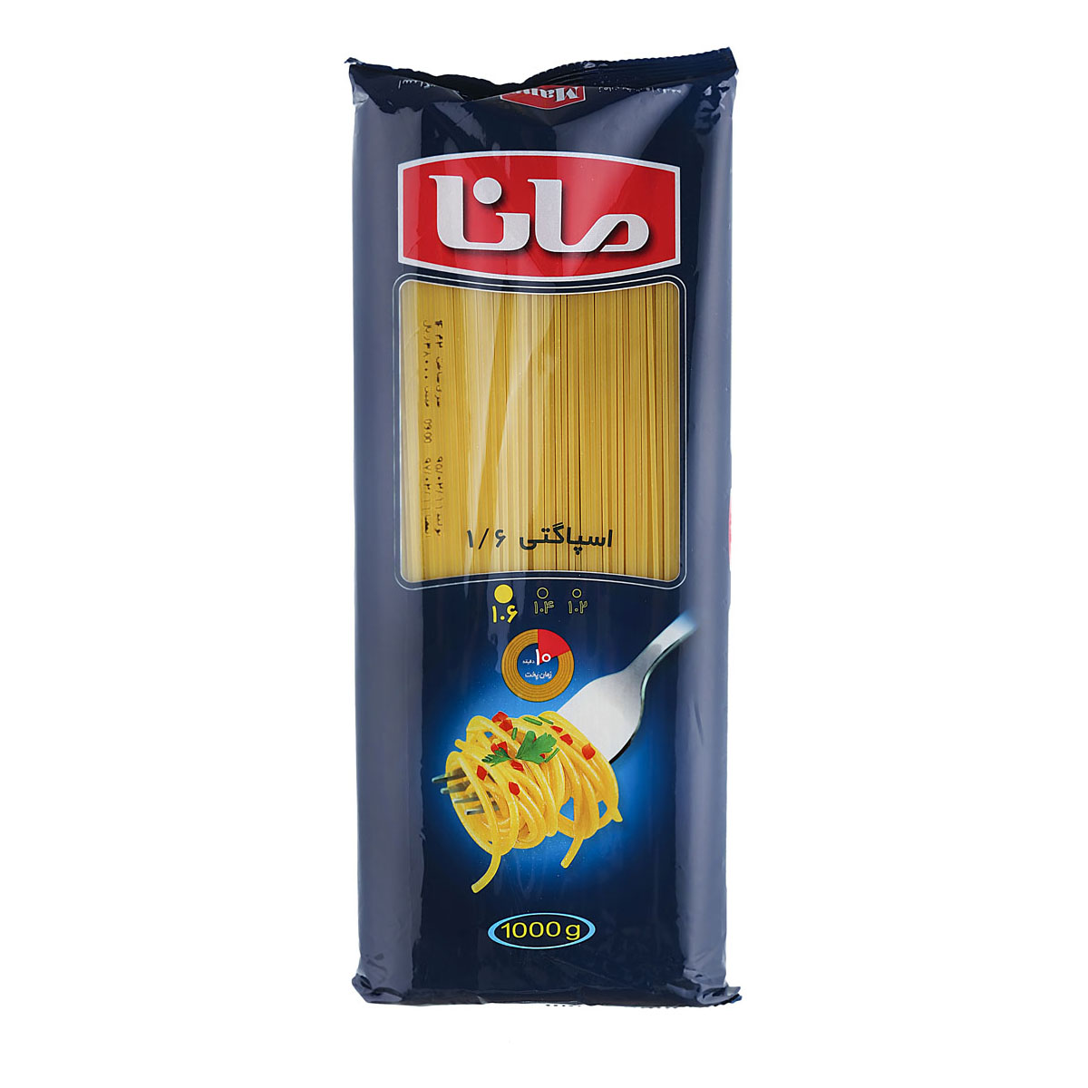 اسپاگتی 1.6 - 1000 گرمی مانا 