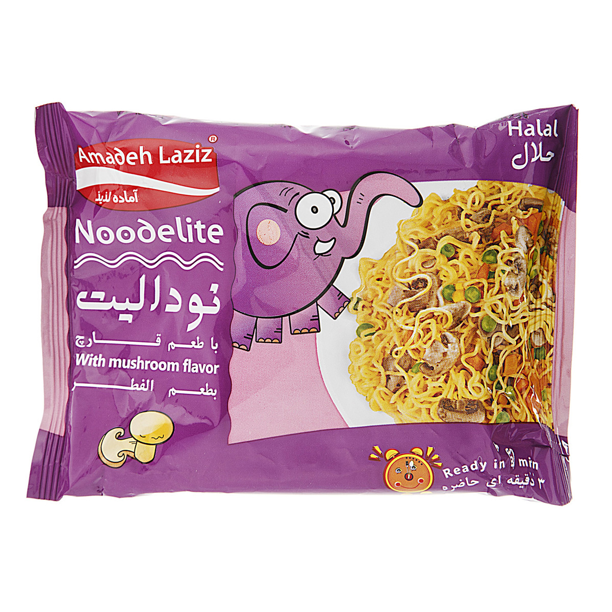 نودل قارچ مخصوص کودک 85 گرمی آماده‌لذیذ