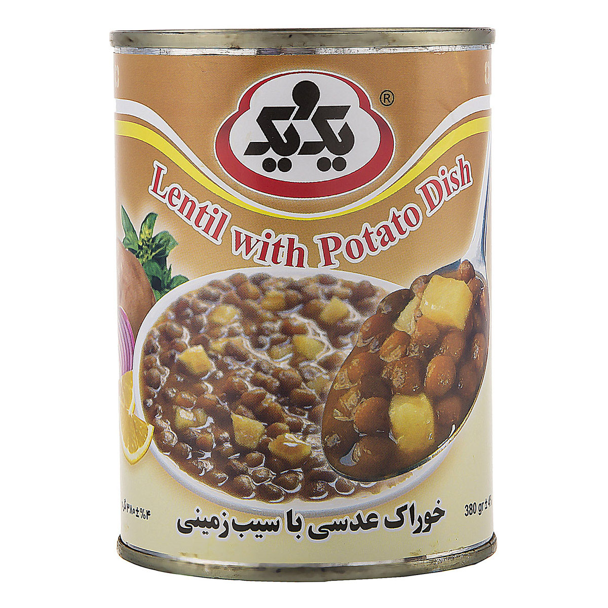 کنسرو عدسی با سیب زمینی 400 گرمی یک‌و‌یک