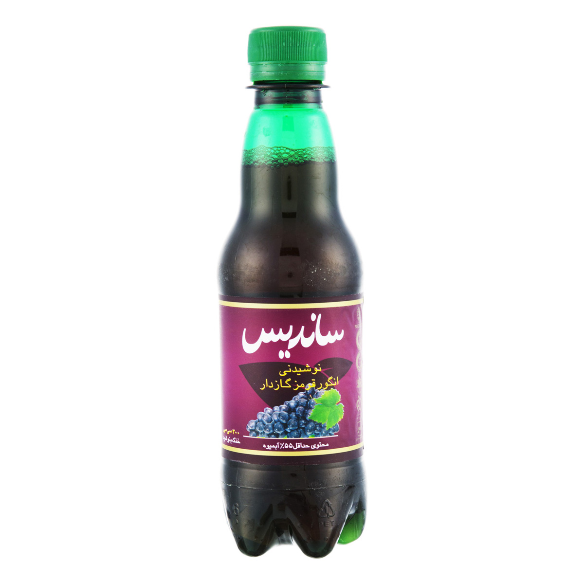 نوشیدنی انگور گازدار 300 میلی‌لیتری ساندیس