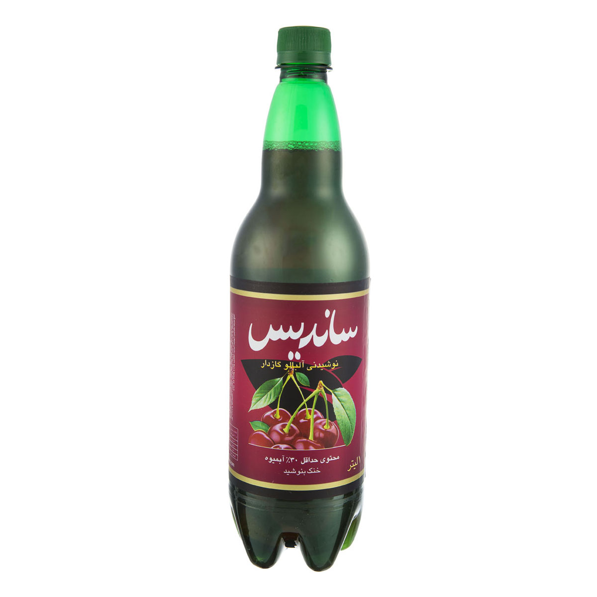 نوشیدنی آلبالو گازدار 1 لیتری ساندیس