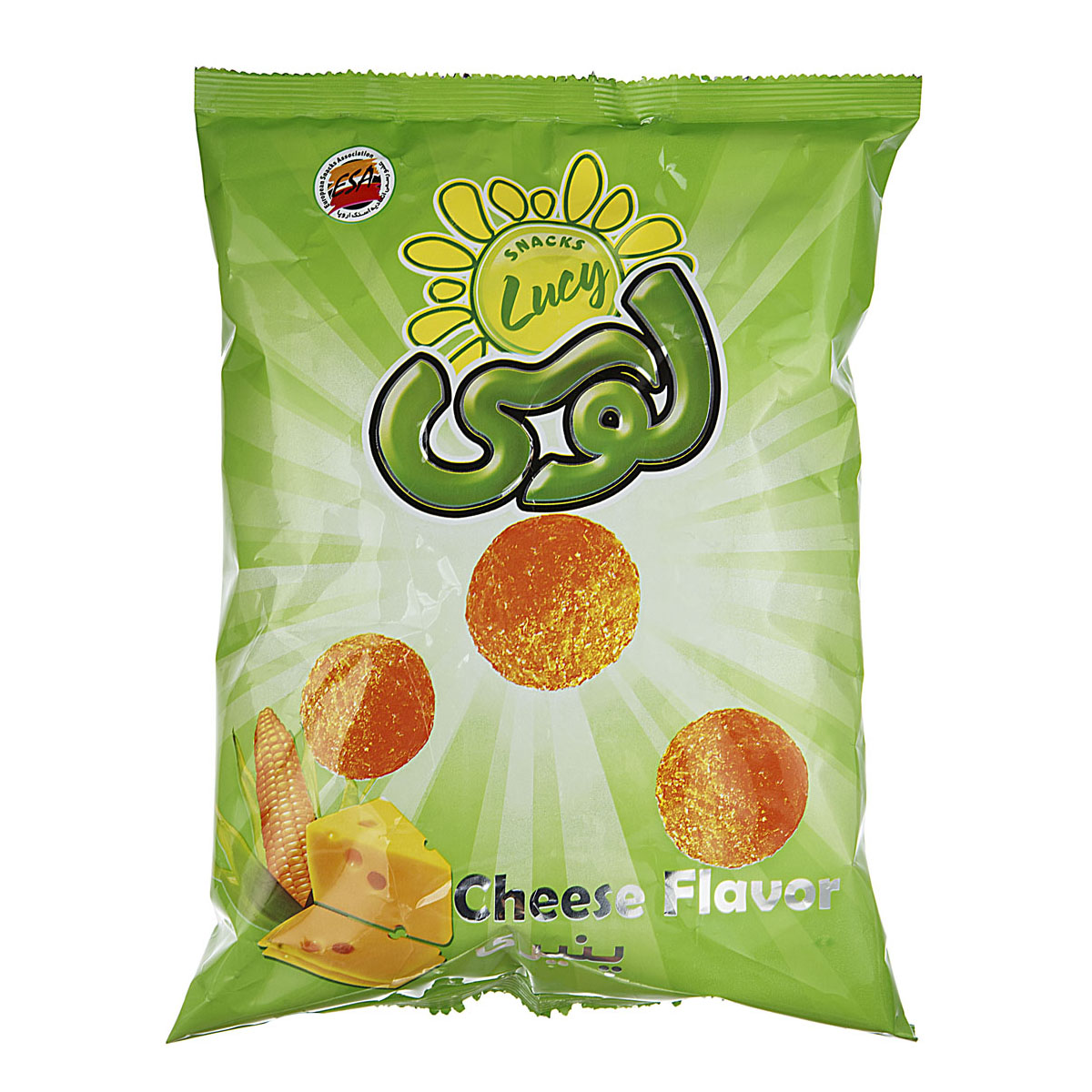 اسنک توپی پنیری 70 گرمی لوسی