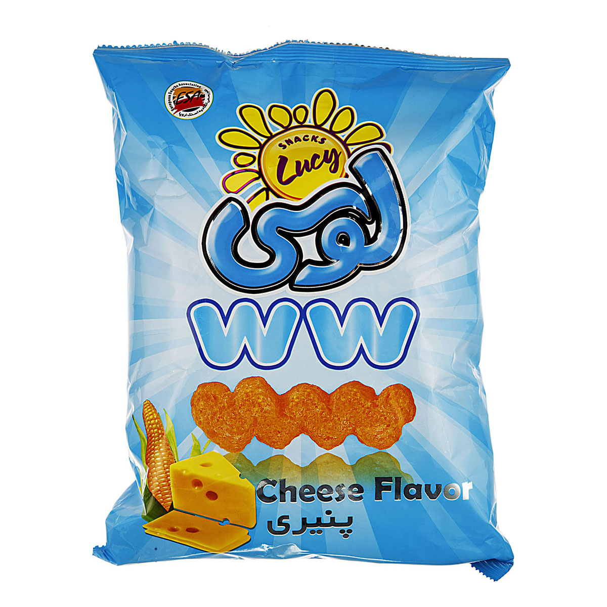 اسنک دبل پنیری بزرگ 70 گرمی لوسی
