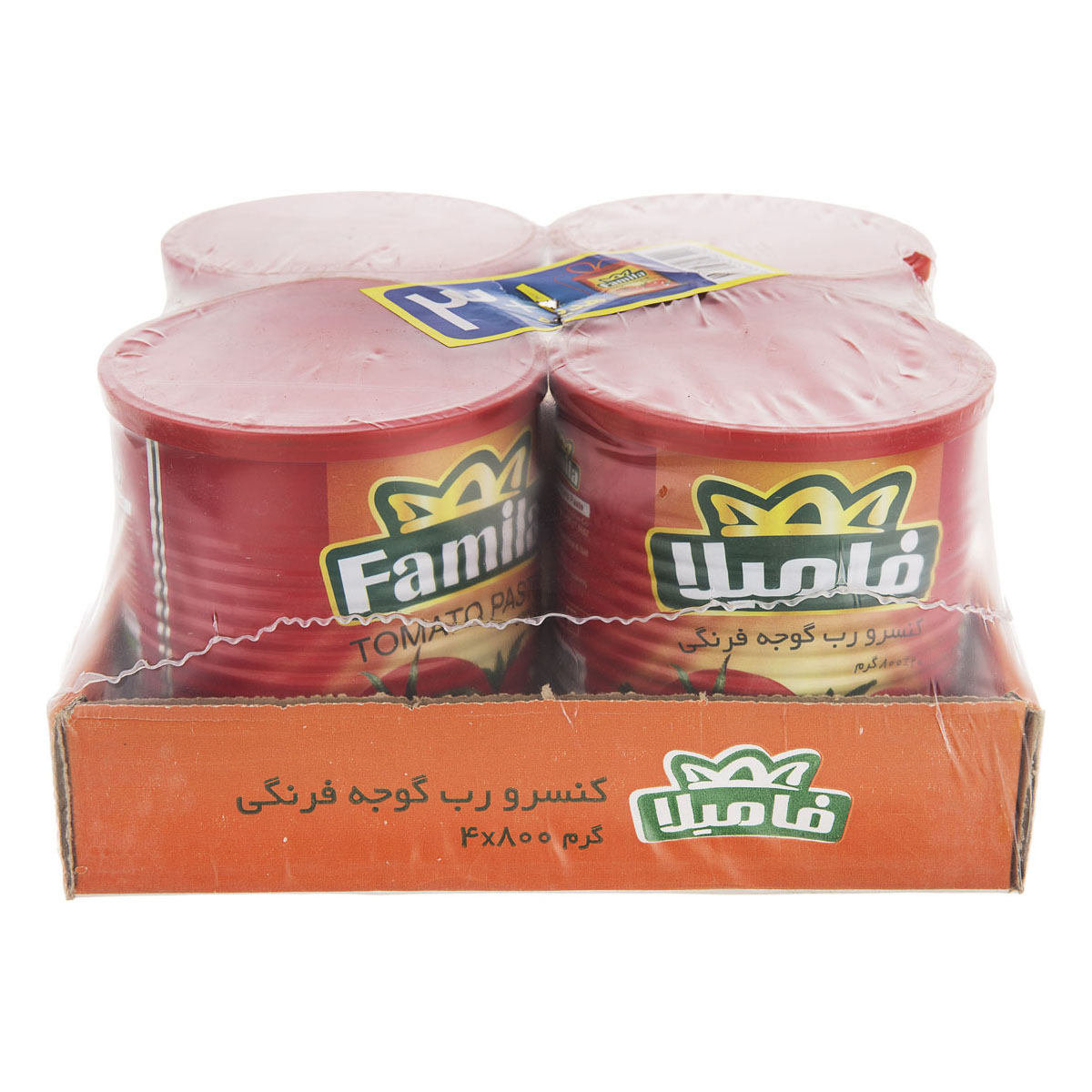 رب گوجه فرنگی 4 عددی 800 گرمی فامیلا