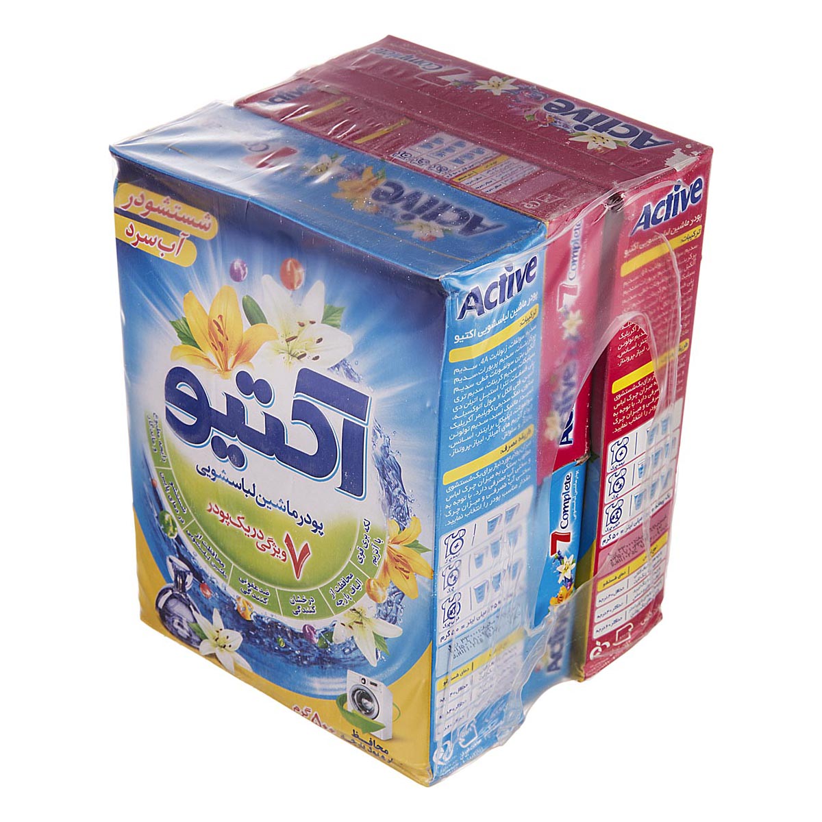  پک 4 عددی پودر ماشین لباسشویی اکتیو