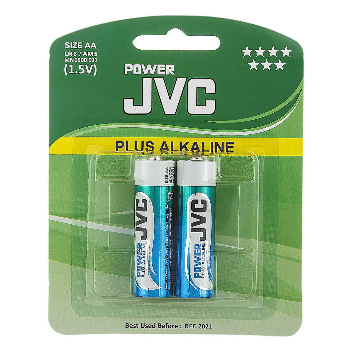 باتری قلمی Plus Alkaline دو عددی پاور جی‌وی‌سی