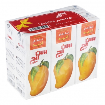 نکتار انبه 6 عددی 200 میلی‌لیتری سن‌ایچ