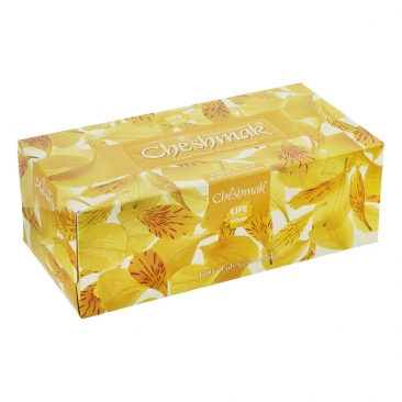دستمال کاغذی گل زرد دو لایه 150 برگ چشمک