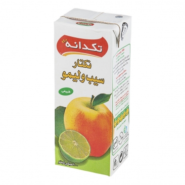 نکتار سیب و لیمو 200 میلی‌لیتری تکدانه