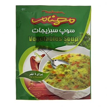 سوپ سبزیجات 75 گرمی مهنام