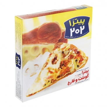 پیتزا قارچ و گوشت 450 گرمی 202 
