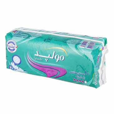 نوار بهداشتی بزرگ 10 عددی مولپد