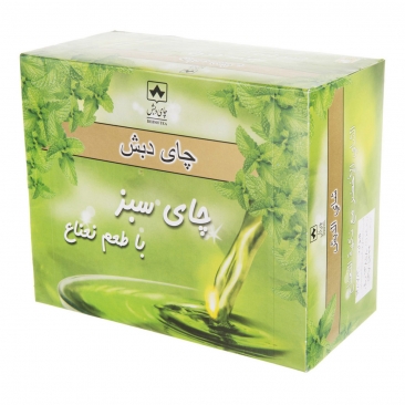 چای کیسه‌ای سبز با طعم نعنا 50 عددی دبش