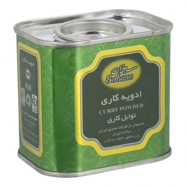 ادویه کاری 100 گرمی سبزان 
