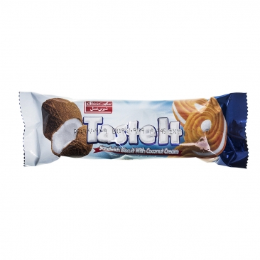بیسکویت کرمدار نارگیل 45 گرمی شیرین‌عسل