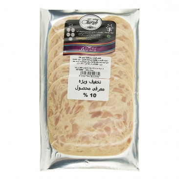 کالباس مرغ سوپر طلا 90 درصد گوشت 300 گرمی بارونس