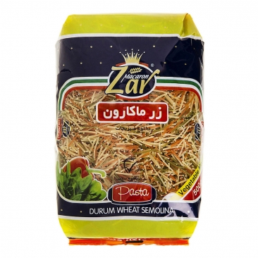 ماکارونی فیدلی سبزیجات 500 گرمی زر‌ماکارون