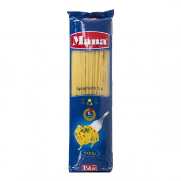 اسپاگتی 1.4 - 500 گرمی مانا 