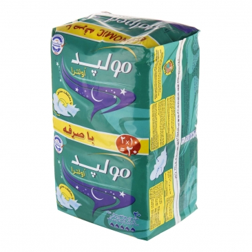 نوار بهداشتی اولترا اکوپک شب خیلی بزرگ 20 عددی مولپد