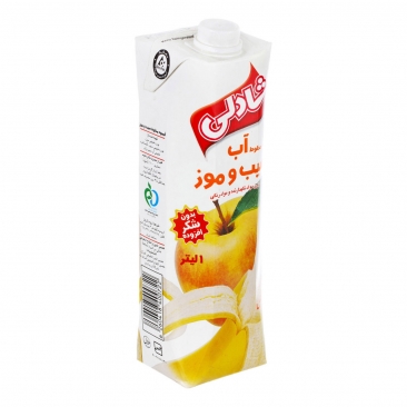 آبمیوه سیب و موز بدون شکر 1 لیتری شادلی