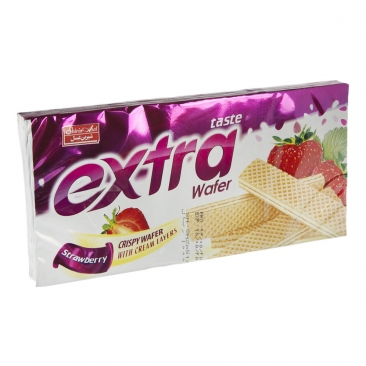 ویفر توت فرنگی اکسترا 130 گرمی شیرین‌عسل