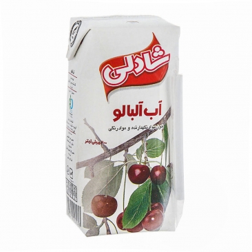 آبمیوه آلبالو 200 میلی‌لیتری شادلی