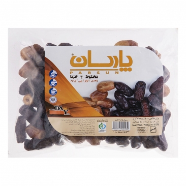 خرمای مخلوط چهار خرما 700 گرمی پارسان