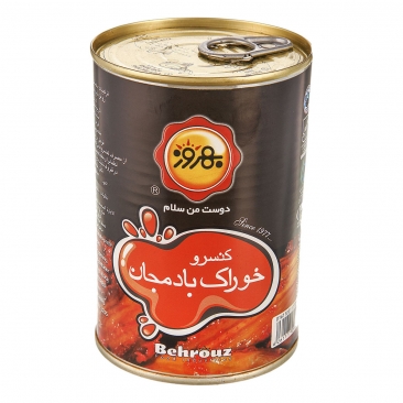 کنسرو خوراک بادمجان ‌405 گرمی بهروز