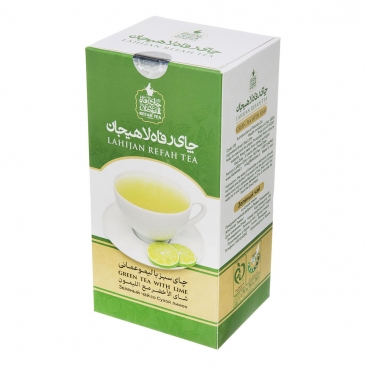 چای سبز  با طعم لیمو عمانی رفاه‌لاهیجان