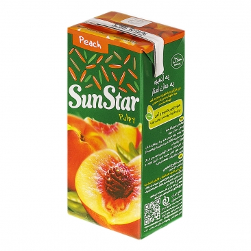 نوشیدنی هلو پالپی 200 میلی‌لیتری سان‌استار