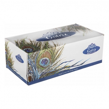 دستمال کاغذی طرح طاووس دو لایه 150 برگ گلریز