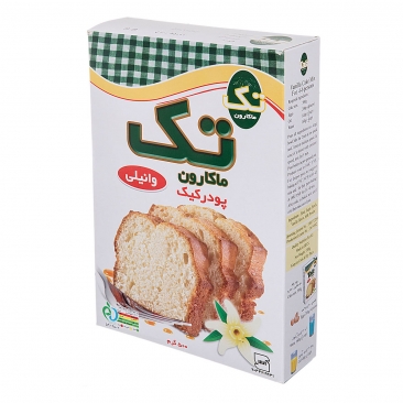 پودر کیک وانیلی 500 گرمی تک‌ماکارون
