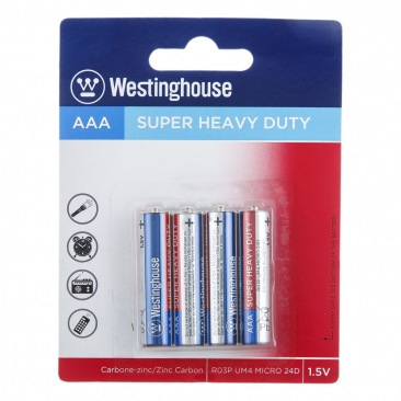 باتری نیم قلمی Super Heavy Duty چهار عددی وستینگهاوس